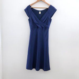 J. CREW Lined Short Sleeve 100% Silk Dress Size 4